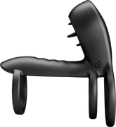 Pretty Love Jammy 12 Function Vibrating Penis Sling Black Vibrating Cock Rings
